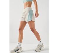 adidas Women's adi365Breeze Running Shorts, Wonder Alumina/Wonder Sage, XL 4 inch