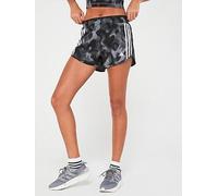 adidas Womens Running Own The Run Aop Short - Grey, Grey, Size Xl, Women Grey