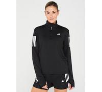 adidas Women's Running Own The Run Half Zip Jacket - Black, Black, Size 2Xs, Women Black