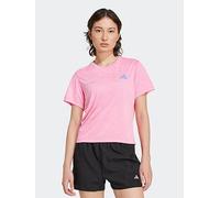 adidas Womens Running Own The Run Melange T-shirt - Pink, Lucid Pink Melange, Size Xs, Women Lucid Pink Melange