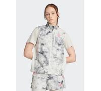 adidas Womens Running Own The Run Printed Gilet, Orbit Grey/Black, Size 2Xl, Women Orbit Grey/Black