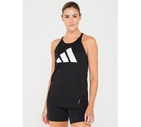 adidas Womens Running Run It Tank - Black, Black, Size L, Women Black