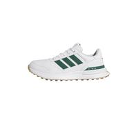 adidas Women's S2G 26 Leather Spikeless Golf Shoe, FTWR White/Collegiate Green/Gum M2, 8.5 UK