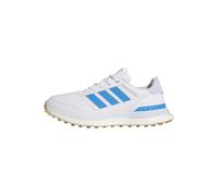adidas Women's S2G 26 Leather Spikeless Golf Shoe, FTWR White/Lucid Ray Blue/Crystal Sky, 7 UK