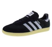 adidas Samba OG Womens Shoes, Core Black/Matte Silver/Almost Yellow, 6 UK