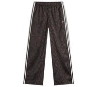 Adidas Women's Satin Wide Leg Track Pant Earth Strata/Aurora Coffee Small