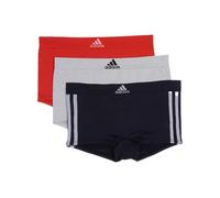 adidas Women's Seamless Boy Shorts Underwear 3-Pack, Blk/Mhg/Vivdred, XL