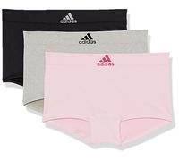 adidas Women's Seamless Boy Shorts Underwear 3-Pack, Pinkhtr/Blk/Mhg, XL