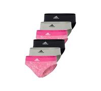 adidas Women's Seamless Highwaist Brief Underwear Multipack, Pink Snake/Heather Grey/Black, M