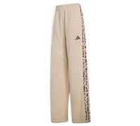 adidas Women's Seasonal Essentials Animal Print 3-Stripes Pants, Crystal Linen/Multicolor/Crystal Linen, XXS