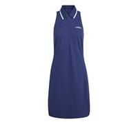 adidas Women's Seasonal Essentials Colorpop Dress with Embroidered Graphic, Dark Blue/White, L