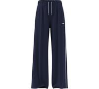 adidas Women's Seasonal Essentials Colorpop Pants with Embroidered Graphic, Dark Blue/White, L