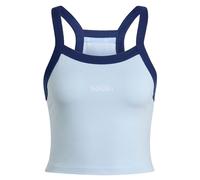 adidas Women's Seasonal Essentials Colorpop Tank with Embroidered Graphic - Crystal Sky/White - Blue - Size: Large