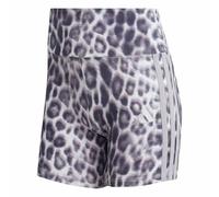 adidas Women's Seasonal Essentials Leopard Print Biker Shorts with 3-Stripes Tights