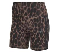 adidas Women's Seasonal Essentials Leopard Print Biker Shorts with 3-Stripes Tights