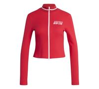 adidas Women's Seasonal Essentials Racing Full-Zip Cardigan Hooded Sweatshirt (Pack of 1)