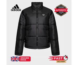 Adidas Women's Short Puffer Jacket Lightweight Jacket Black Black XS-XL