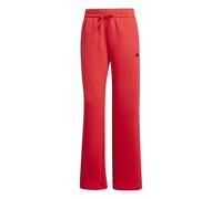 adidas Womens Sl FC Solid Patterned Sweatpants in Pure Ruby/Black - Size 14 UK