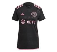 adidas Women's Soccer Inter Miami 23/24 Away Jersey - Stylish Design, AEROREADY Moisture-Wicking Fabric, Comfortable Fit, Black, XL