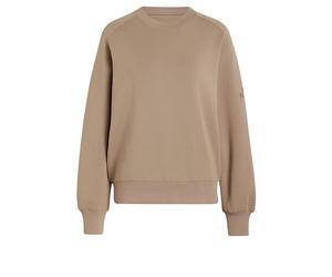 adidas Women's Soft Lux Loose Sweatshirt, Khaki Six, XXS