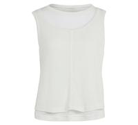 adidas Women's Soft Lux Sheer Long-Sleeve Shirt, Off White, L