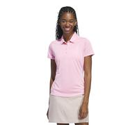 adidas Women's Solid Performance Short Sleeve Polo Shirt, Pink, XXL