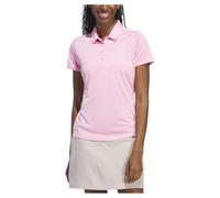 adidas Women's Solid Performance Short Sleeve Polo Shirt, Recycled Polyester, Pink