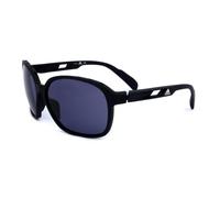 Adidas Women's SP0013 Sunglasses, Matte Black/Smoke, 62
