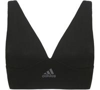 adidas Womens Sport Active Seamless Micro Stretch Long Line Plunge Bra in Black - Size 16 UK