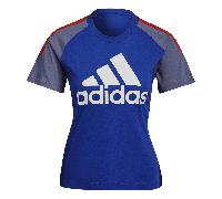 Adidas Womens Sportswear Colorblock T-Shirt Colour: Blue, Size: Extra Small