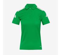 adidas Women's SQUADRA25 Cotton Polo, Team Green/White, XS