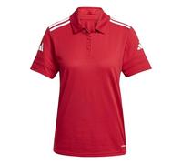 adidas Women's Squadra25 Cotton Polo Shirt, Team Power red/White, S