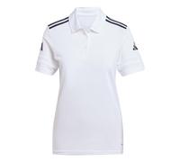 adidas Women's Squadra25 Cotton Polo Shirt, White/Black, XS