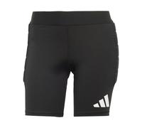 adidas Women's Squadra25 Padded Goalkeeper Short Tight Tights, Black/White, XXL