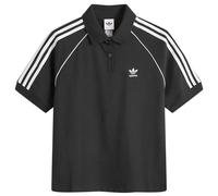 Adidas Women's SST Adicolor Short Sleeve Polo Black/White Small