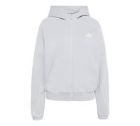 adidas Women's Stadium Small Logo Full Zip Hoodie Sweatshirt, lgh solid grey, XL