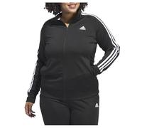 adidas Women's Standard Essentials Warm-Up Slim 3-Stripes Track Top, Black, X-Small