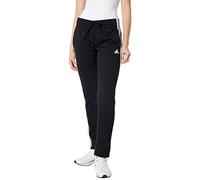 adidas Women's Standard Essentials Warm-Up Slim Tapered 3-Stripes Tracksuit Bottoms, Black, Large