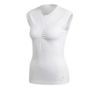 adidas Women's Stella McCartney Barricade T-Shirt White, Light Grey, L Outerwear, L