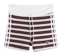 Adidas Women's Striped Terry Mini Shorts Multicolor/Crystal Sky Large