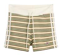 Adidas Women's Striped Terry Mini Shorts Multicolor/Easy Yellow