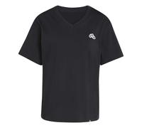 adidas Women's Summer Slide Graphic Vneck T-Shirt, Black, S