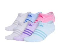 adidas Women's Superlite No Show Socken (6 Paar) Sock, White/Ice Blue/Premitted Blue, M (Pack of 6)