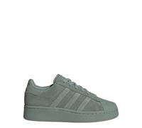 adidas Womens Superstar XLG Lace Up Sneakers Shoes Casual - Beige, Silver Green/Crystal White/Green Oxide, 9.5 UK