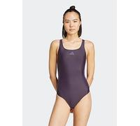 adidas Womens Swim 3 Stripe Swimsuit, Black, Size 40, Women Black