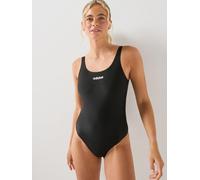 adidas Womens Swim Essentials U-back Swimsuit, Black, Size 26, Women Black
