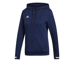 adidas Women's T19 HOODY W Sweatshirt, Team Navy Blue/White, L