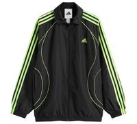adidas Originals Womens Adicolour Teamgeist Oversized Woven Track Top Black/Signal Green M