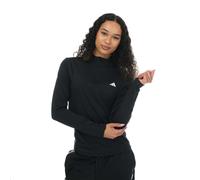 adidas Womens Tech Fit Training Top in Black-White - Size 10 UK