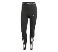 adidas TECHFIT 7/8 Leggings 3 Stripes Pure Black White Women - XS